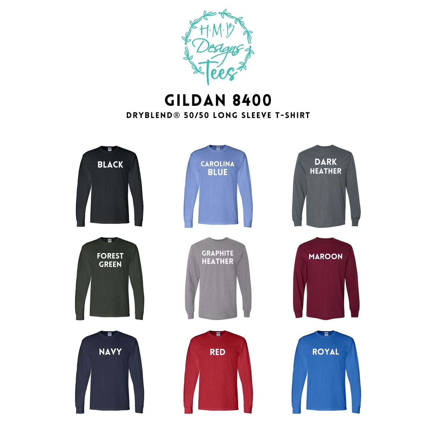 Amron Gildan Long Sleeve T-Shirt with Flag on back Design 1