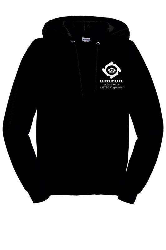 Amron Jerzees Hooded Black Sweatshirt