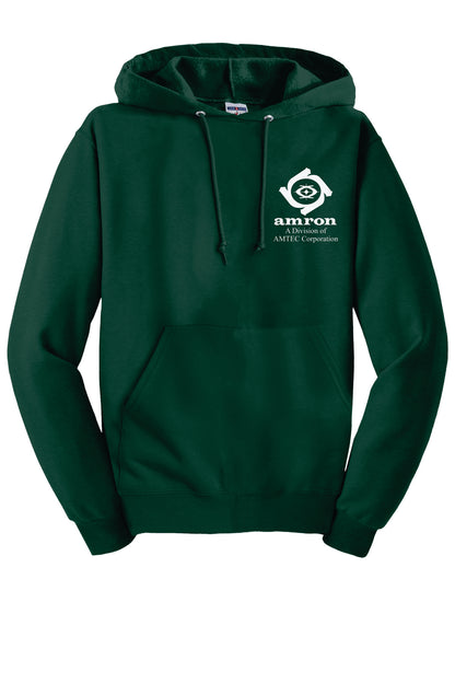 Amron Jerzees Hooded Forest Green Sweatshirt