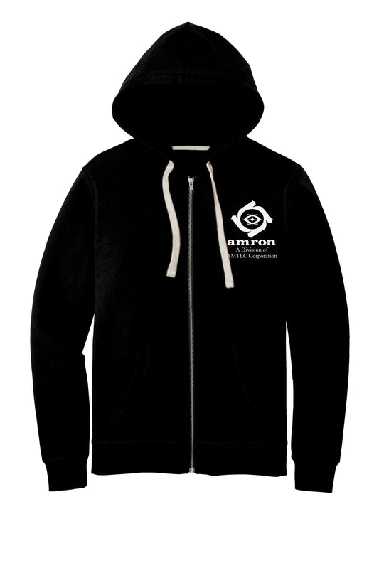 Amron District Full-Zip Black Hoodie