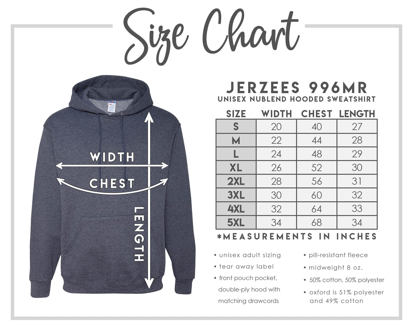 Amron Jerzees Hooded Royal Sweatshirt